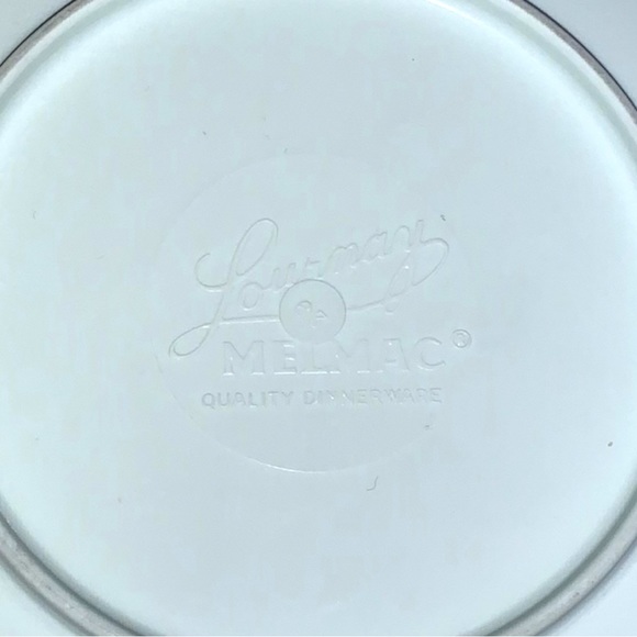 VTG 60’s-70’s LOURNAY MELMAC MCM Melamine Snack Dessert Plates Pastel Set of 7 - Picture 11 of 11